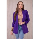 Kesi Włoski Elegant jacket with lapels dark purple Cijene