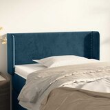  Uzglavlje s ušima tamnoplavo 103x16x78/88 cm baršunasto | shoptok.hr