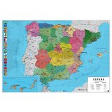 Grupo PLAKAT ZEMLJEVIDA ŠPANIJE FISICO POLITICO, (20837133) | Shoptok.si