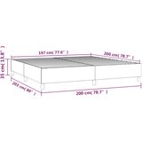  Okvir za krevet s oprugom crni 200x200 cm od umjetne kože | Shoptok.si