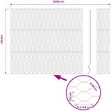 Heksagonalna ograda 1,2 x 50 m PVC Zelena | shoptok.hr