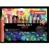 Stabilo Woody 3in1 ARTY 10-delni komplet barvnih svinčnikov | Shoptok.si