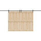 vidaXL Pribor za klizna vrata 213,5 cm čelični crni | shoptok.hr