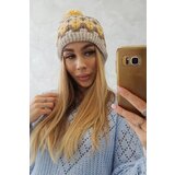Kesi Women's cap Laila K283 light beige+cappuccino Cene