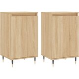 Maison Chic Komoda - Predalnik 2 kosa sonoma hrast 40x35x70 cm inženirski les, (21718757) Cene