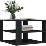  Stolić za kavu crni 58 x 58 x 40 cm od konstruiranog drva | shoptok.hr