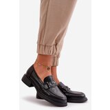 VINCEZA Elegant Women's Moccasins Made Of Natural Leather Black 91114 | Shoptok.si