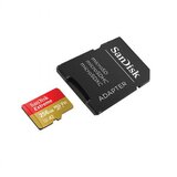 Sandisk Extreme PLUS microSDXC 256GB + SD Adapter branje 200MB/s & zapisovanje 140MB/s A2 C10 V30 UHS-I U3 - SDSQXBD-256G-GN6MA | Shoptok.si