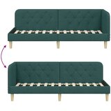  Kutni okvir kreveta Tamnozelena 80 x 200 cm tkanina | shoptok.hr