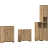  Kopalniška garnitura 4-delna artisan hrast inženirski les | Shoptok.si