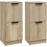  Komode 2 kom boja hrasta sonome 30x30x70 cm konstruirano drvo | shoptok.hr