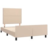  Posteljni okvir z vzglavjem kapučino 120x200 cm umetno usnje, (20737875) | Shoptok.si