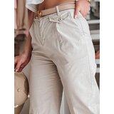 DStreet Spodnie damskie wide leg MOBISKA jasnobeżowe | Shoptok.si