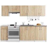 AKORD KUHINJSKI SET LIMA 2.4M BELA/SONOMA HRAST, (21713651) Cene