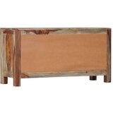 vidaXL Komoda siva 100x30x50 cm trden palisander | Shoptok.si