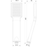 Sapho Mat crna plastična ručka za tuš – | shoptok.hr