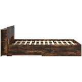  Okvir kreveta s pohranom Dimljeni hrast 150 x 200 cm | Eponuda.com