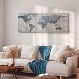 Artgeist Slika Na Platnu Concrete World Map | Shoptok.si