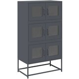 vidaXL Highboard Antracit 68x39x123 cm Jeklo | Shoptok.si