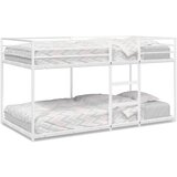  Krevet na kat bez madraca bijeli 90x200 cm čelik | shoptok.hr
