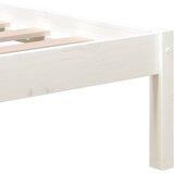  Okvir za krevet od masivnog drva bijeli 150 x 200 cm veliki | Eponuda.com