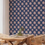  Tapeta - Sunny Patterns - Repeating sun motif on a navy background. 50x1000 Vodootporna | shoptok.hr
