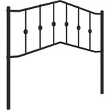  Metalno zamjensko uzglavlje crno 100 cm | shoptok.hr