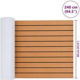  Prostirka za čamce Prugasti Smeđa i crna 240 x 60 cm EVA - 240 x 60 cm Smeđa i crna | shoptok.hr