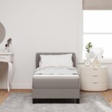  Box Spring postelja z vzmetnico Taupe 80x200 cm Tkanina, (22082791) | Shoptok.si