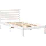  Krevetna konstrukcija Bijelo 80 x 200 cm Čvrsto borovo drvo | shoptok.hr