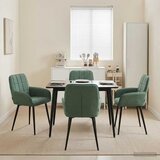  Trpezarijske stolice 4 pcs Baršun Morska zelena 57 x 50 x 85 cm | Eponuda.com