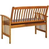  Klop z blazino 119 cm trden akacijev les | Shoptok.si
