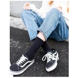 Dewberry 77603 Set of 6 Pairs Tennis Length Plain Socks-BLACK | shoptok.hr