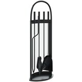  Komplet orodja za kamin 5 kosov 23x15x66 cm jeklo | Shoptok.si