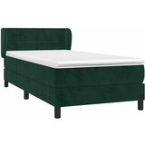  Box spring krevet s madracem tamnozeleni 90x190 cm baršunasti | shoptok.hr