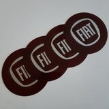  STIKERI ZA RATKAPE FIAT CRVENI FI76mm SET 4 KOMADA Cijene