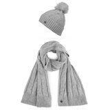 Vuch Set pletene kape i &amp;scaron;ala Sheron Grey, &amp;scaron;al 31 x 178 cm Slike