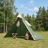  2-u-1 Kišni Pončo s Kapuljačom Zelena 262 x 126 x 130 cm | shoptok.hr