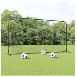  Nogometna mreža za odbijanje crna 366 x 90 x 183 cm HDPE | shoptok.hr