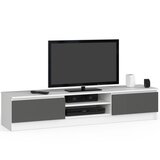 AKORD RTV CABINET K160 WHITE / GRAY, (21703366) Cene