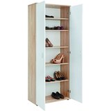 Boxxx omara za čevlje bela, hrast sonoma | Shoptok.si