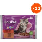 Whiskas Vlažna hrana za mačke Junior, Izbor mesa, 4x85g, 13 pakovanja | Eponuda.com