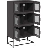 vidaXL Visoka ploča crna 68x39x123 cm čelik | shoptok.hr