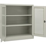  Uredski ormarić svjetlosivi 90 x 40 x 105 cm čelični | shoptok.hr