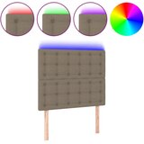  LED uzglavlje smeđesivo 100x5x118/128 cm od tkanine | shoptok.hr