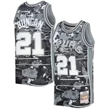 Mitchell And Ness muški Tim Duncan 21 San Antonio Spurs 1998-99 Swingman Asian Heritage dres 5.0