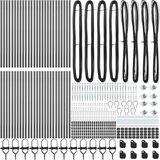  Stebri za ograjo z bodico 52 kos Ø32 mm 120 cm Galvanizirano jeklo | Shoptok.si