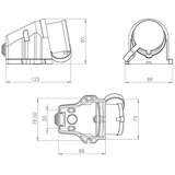  utikač zidni uko-uto bemis IP44 16A 3P+N+E promena pola | Eponuda.com