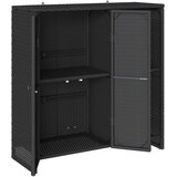 Ormarić za pohranu s policom Crna 100 x 36 x 102 cm Ratan | Eponuda.com