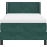 Box Spring Krevet s Madracem Tamno Zelena 100x200 cm Baršun | shoptok.hr